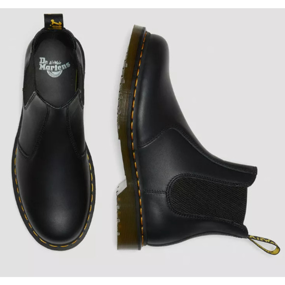 DR. MARTENS 2976 NAPPA LEATHER CHELSEA BOOTS Black Size 8 - Picture 5 of 10